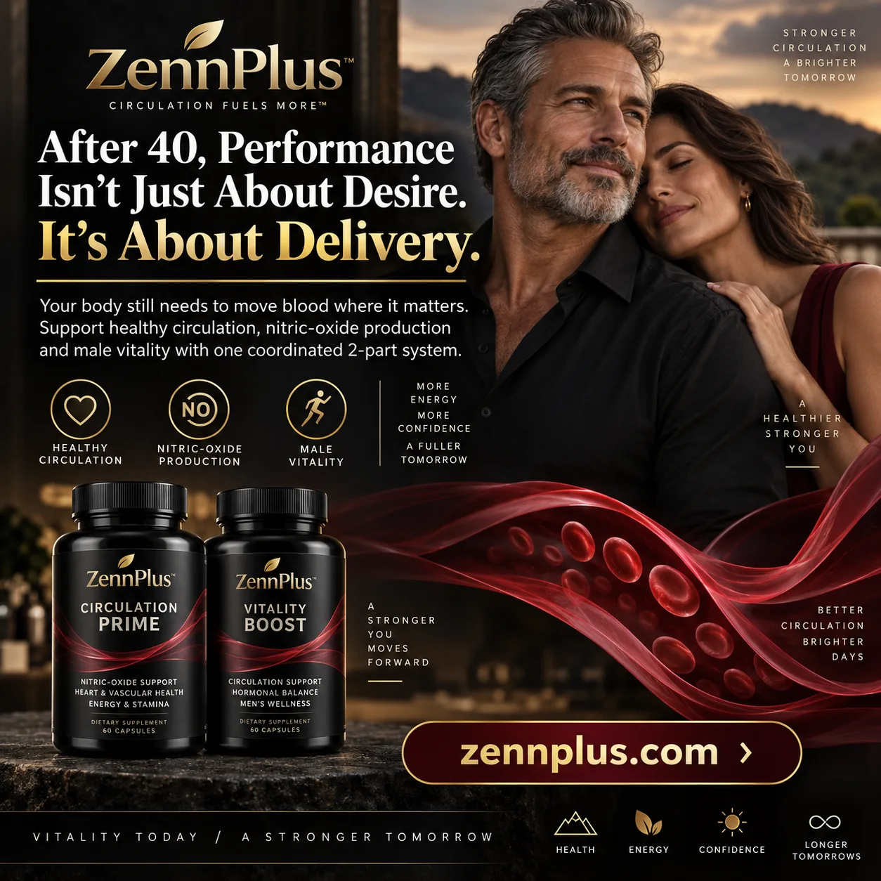 الدورة الدموية وصحة القلب والأوعية ووظيفة الانتصاب — Revive by ZennPlus visual